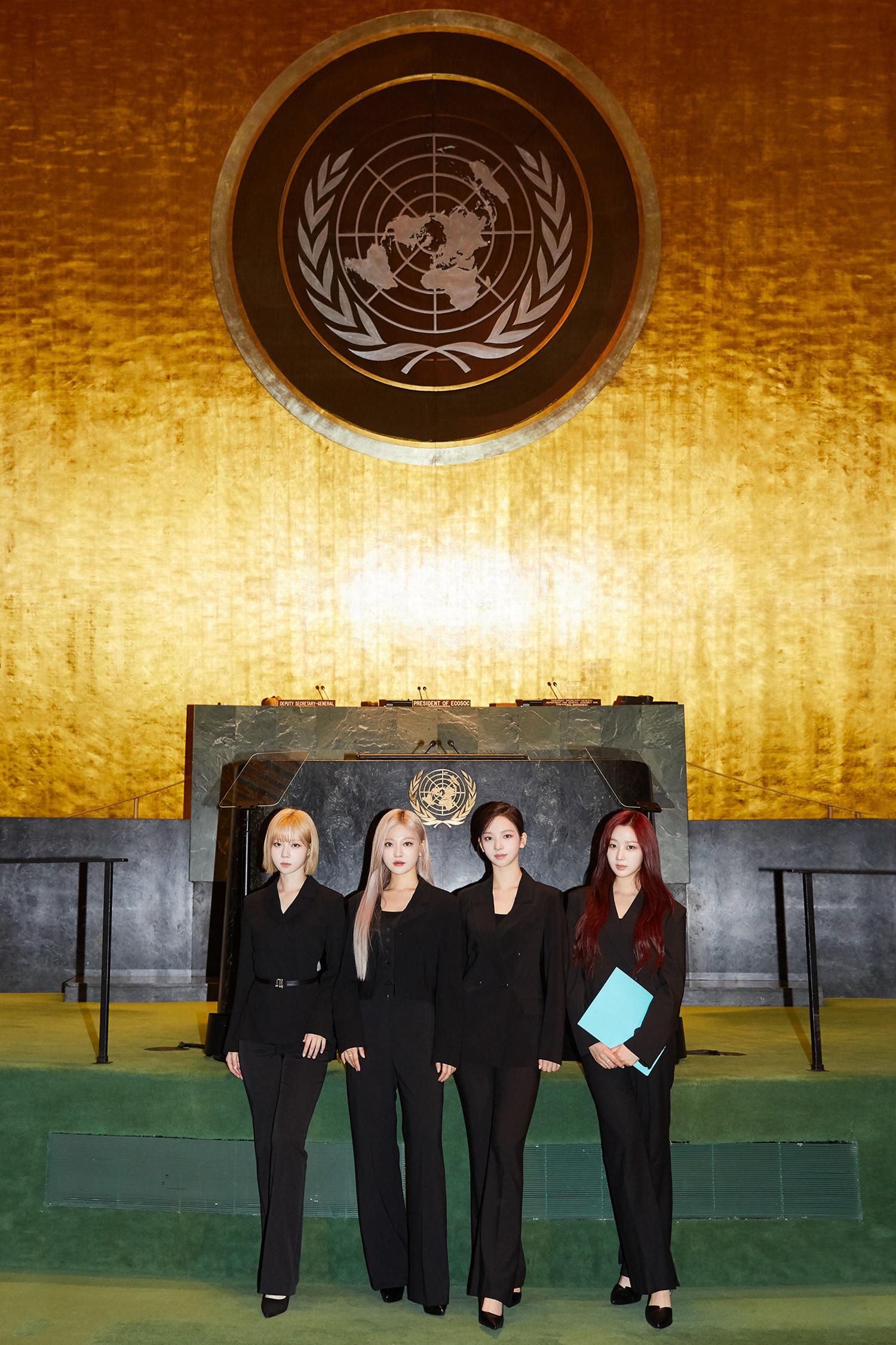 “元宇宙女子组合“aespa出席联合国“2022可持续发展高层论坛”