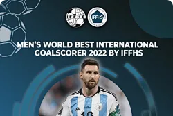 IFFHS官方：梅西以22球当选2022年男子国际赛事最佳射手