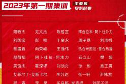 U20男足今年第一期集训31人名单公布 1月15日起赴海外拉练