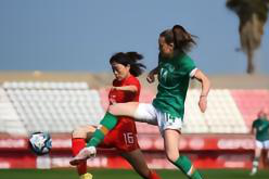 半场：中国女足0-0爱尔兰女足 场面较为平淡 奎因头球中框