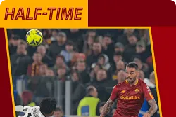 罗马0-0尤文半场数据：控球率47%-53% 射门总次数3-4