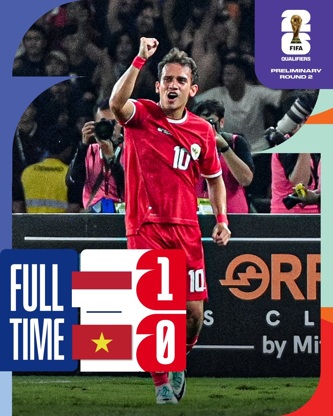 不再鱼腩印尼亚洲杯&世预赛2连胜越南，跃升至F组第2