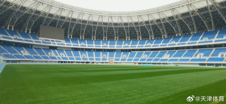 津媒：天津奥体中心草坪已撤去保温层完全具备举办洲际比赛条件