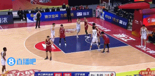 没玩好！张镇麟砸对手背后发球快速抛投可惜没能打进