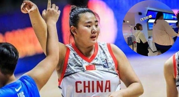 201cm+110kg女版奥尼尔！中国台北女球员晒刘禹彤背影照：怎么扛呀