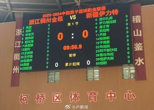 新疆VS浙江大名单：新外援格罗夫斯将迎首秀黄荣奇继续缺战