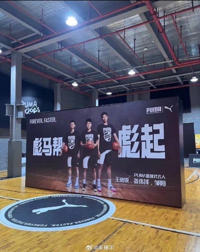 篮球代言人！麦穗丰：彪马签下王岚嵚、姜伟泽和邹阳