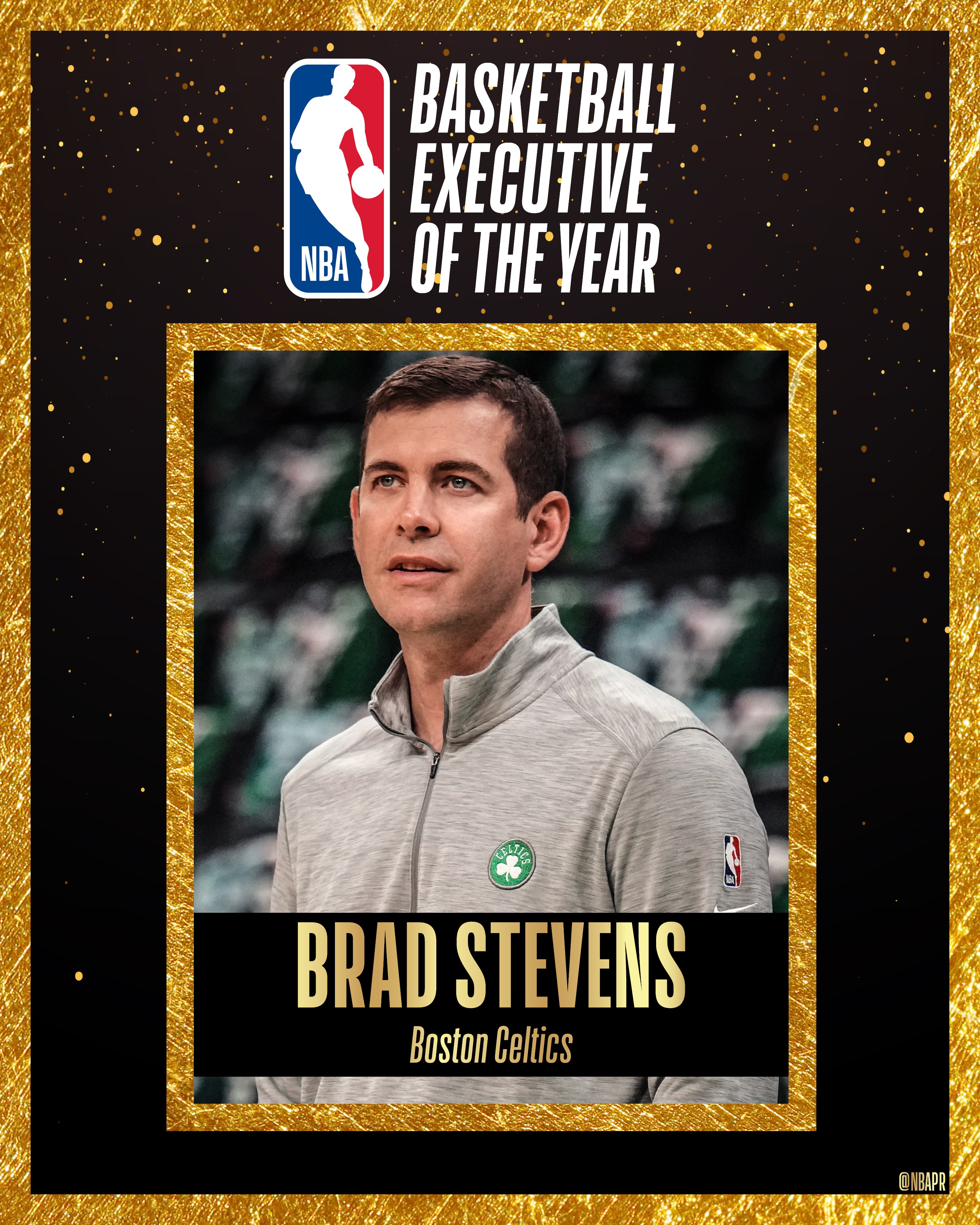 官方：凯尔特人篮球运营总裁布拉德史蒂文斯当选NBA年度最佳高管