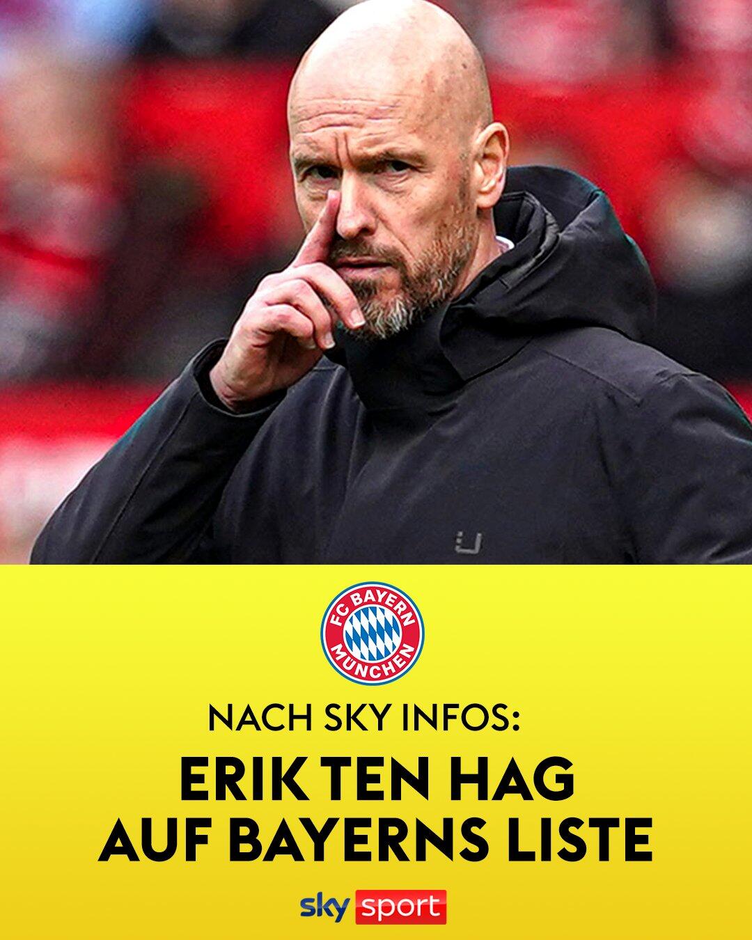 德天空：拜仁已与滕哈赫团队会谈，若离开曼联他准备好去接手