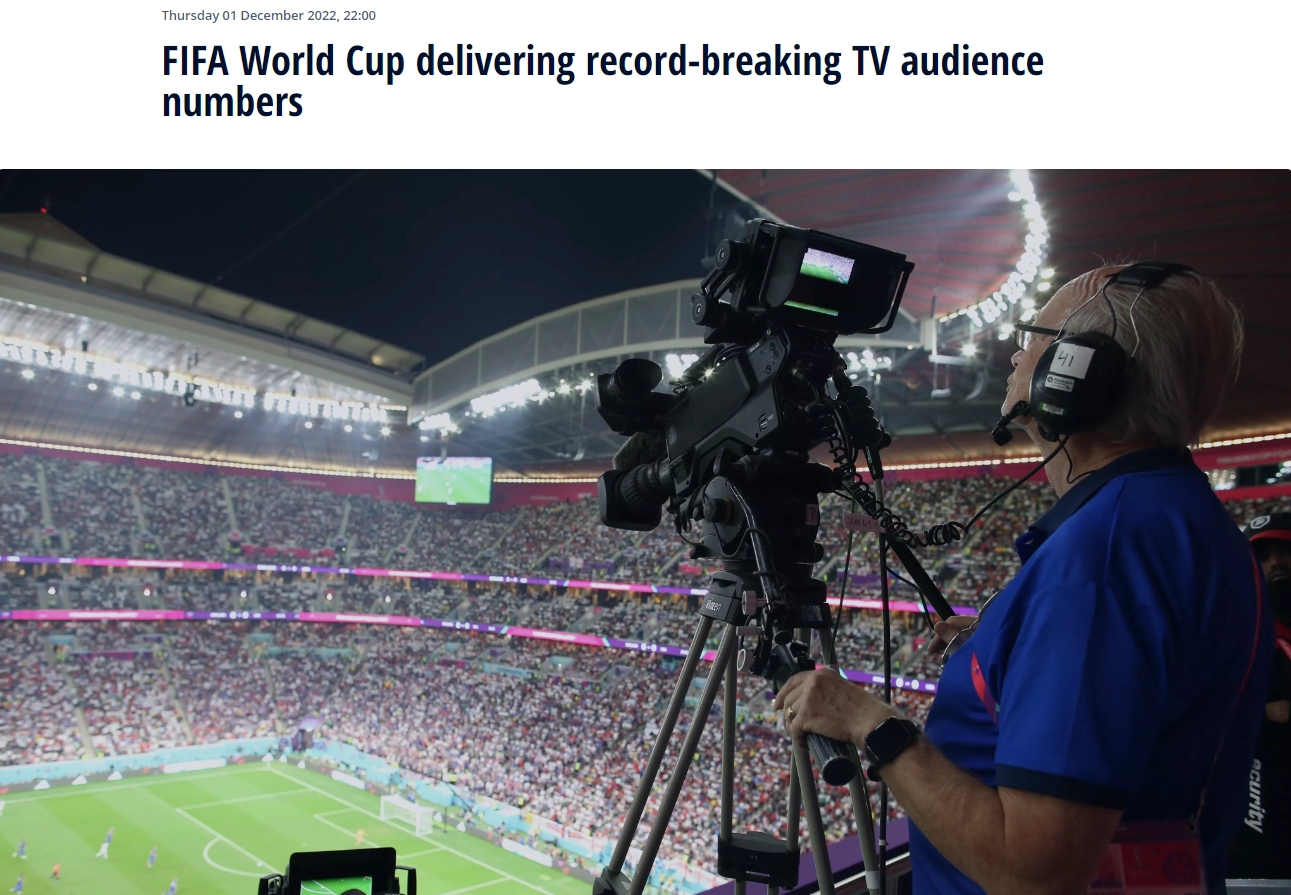 FIFA官方：81.3%阿根廷人看了阿墨战，