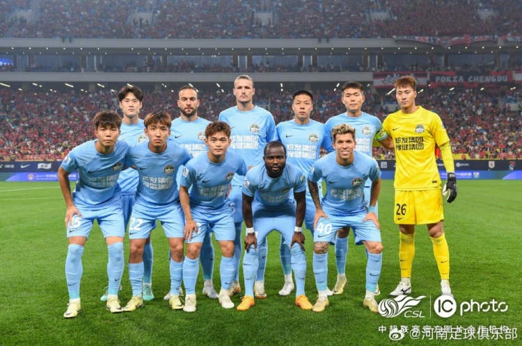 河南俱乐部酒祖杜康24成都蓉城纳萨里奥、科维奇破门