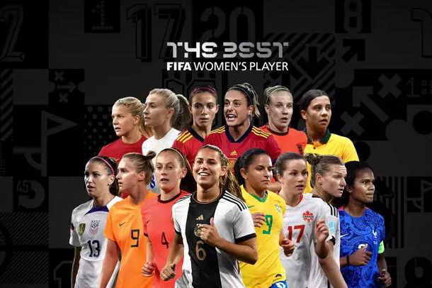 FIFA年度最佳女足球员候选：普特拉斯、米德玛领衔