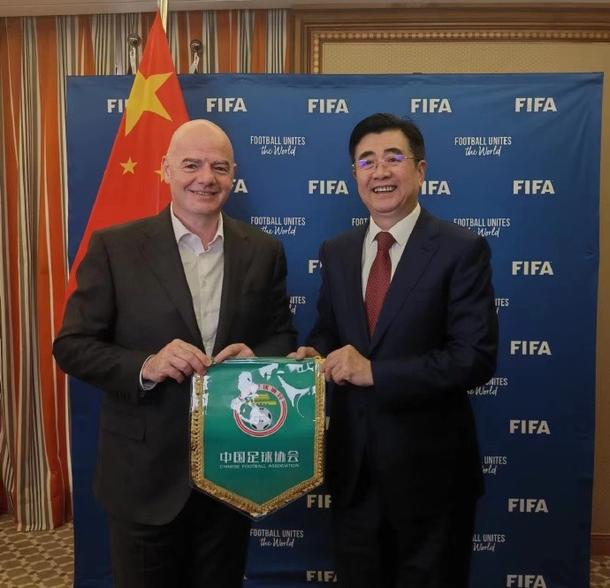 北青：宋凯向因凡蒂诺表达未来承办国际大事愿望，并邀他明年访华