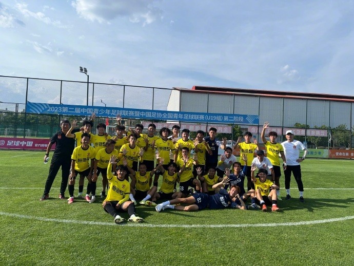 全国青年足球联赛第二阶段，广州U19A队全胜晋级