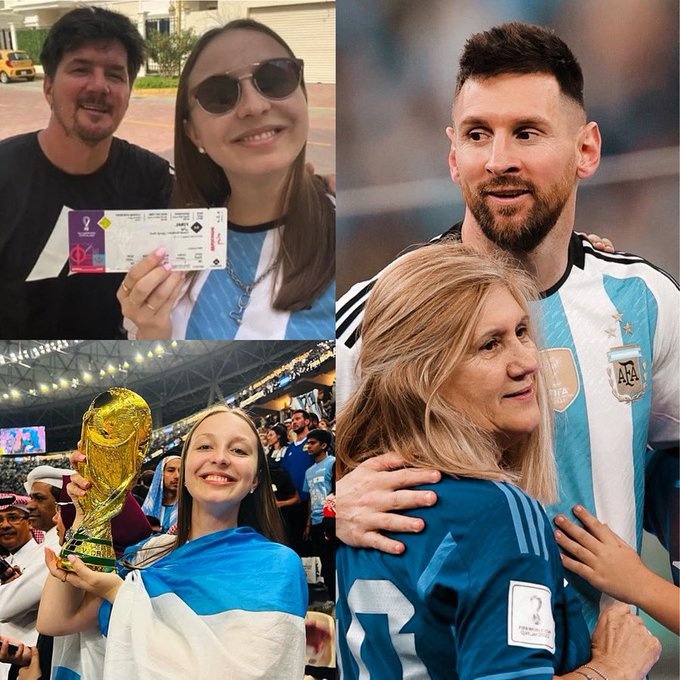 丧亲的阿根廷女球迷决赛前得到梅西母亲赠票，现场见证阿根廷夺冠