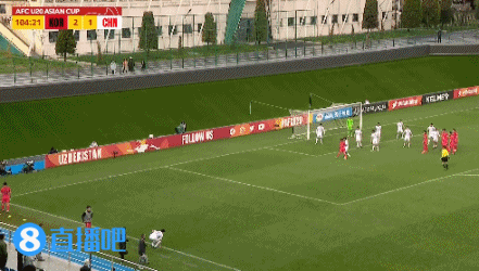 6分钟连丢两球！U20国足1-3落后韩国