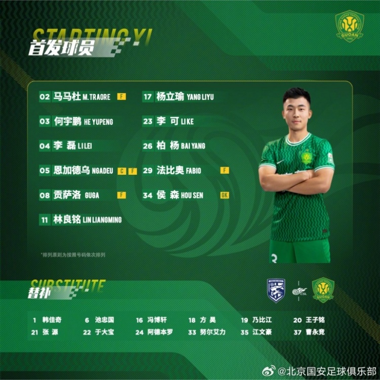 首发阵容公布间歇期归来全力出击