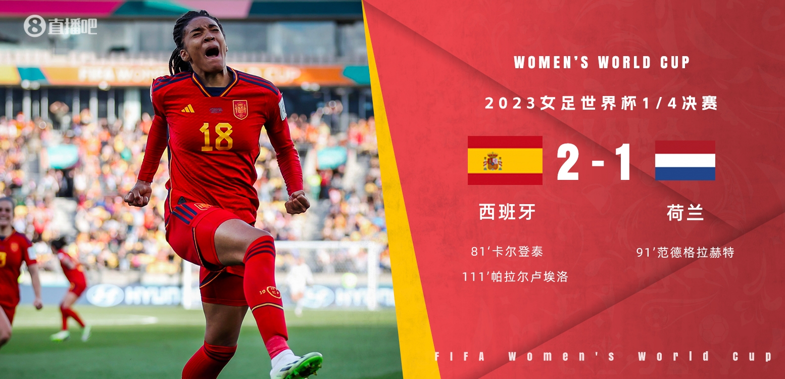 热议西班牙女足：连续3届世界杯成绩稳步上升有望复仇日本女足