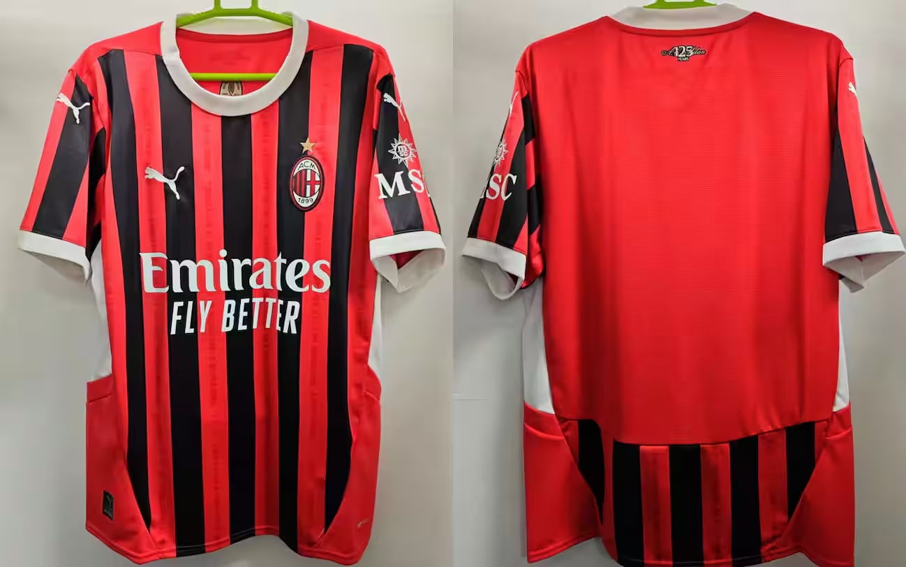意天空：赞助商“曝光”米兰下赛季主场球衣，恢复传统红黑直条纹