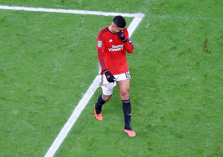 卡塞米罗单场被对手过掉8次，20152016赛季以来曼联首人