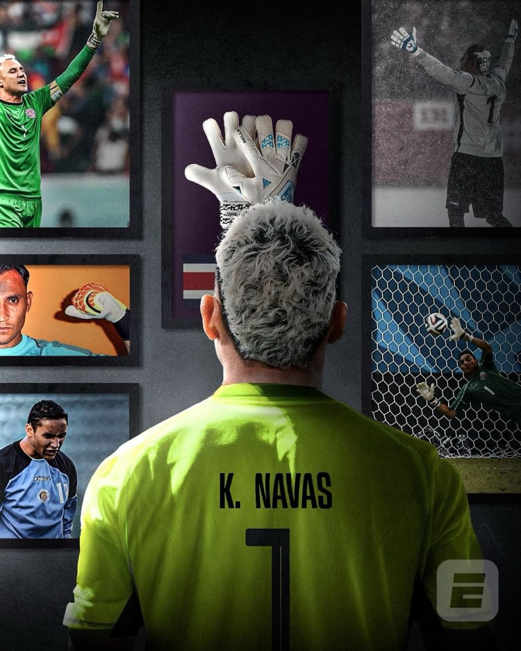 37岁门将纳瓦斯宣布从国家队退役，代表哥斯达黎加参加3届世界杯