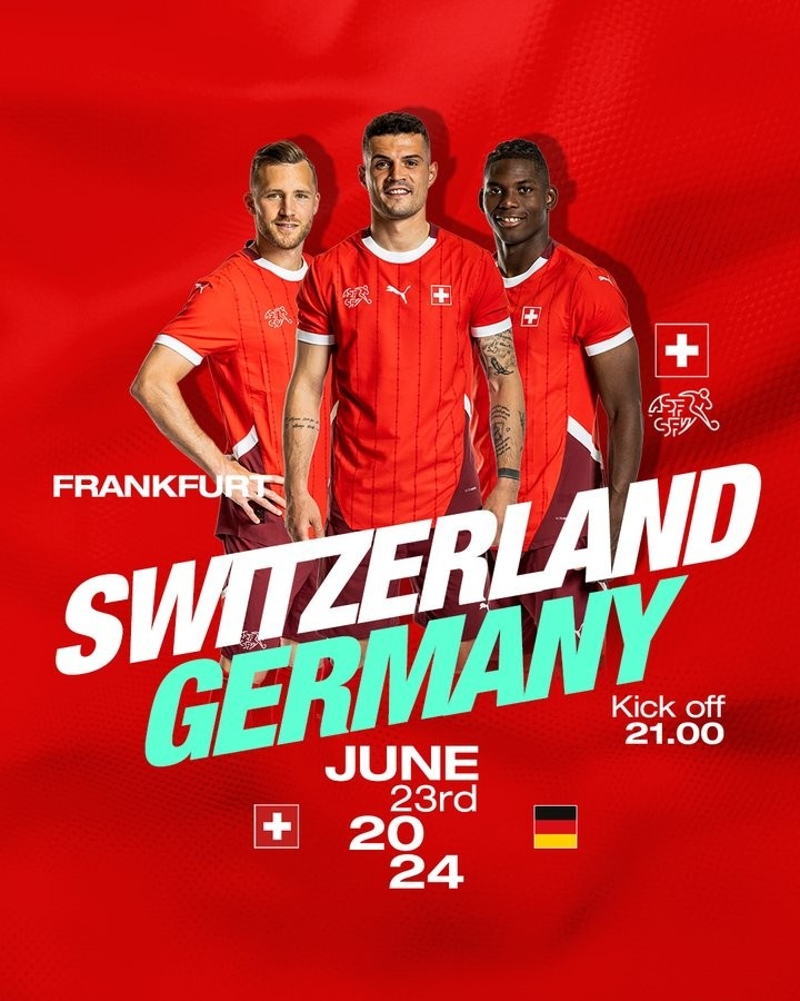 末轮战德国，瑞士晒赛前海报预热：德比时间到！