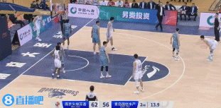 举火烧天！杨瀚森三分线外持球突破单臂暴扣