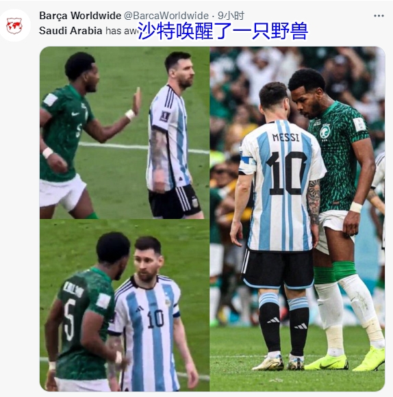 球迷集体致谢沙特：你们唤醒了一只野兽；塞翁失马焉知非福